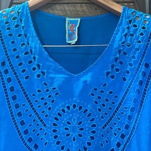 Johnny Was Eyelet Tunic cover up
